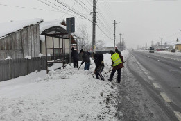 Deszăpezire cu beneficiarii VMG-19