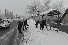 Deszăpezire cu beneficiarii VMG-15