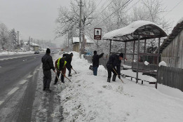 Deszăpezire cu beneficiarii VMG-16